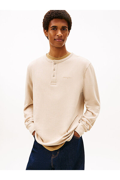 Tommy Hilfiger erkek tjm slim waffle t-shirt
