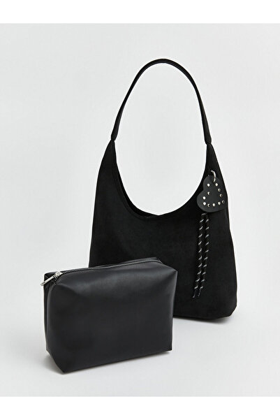 LC Waikiki Esvab • Modern & Distinctive Suede-Look Women's Shoulder Bag