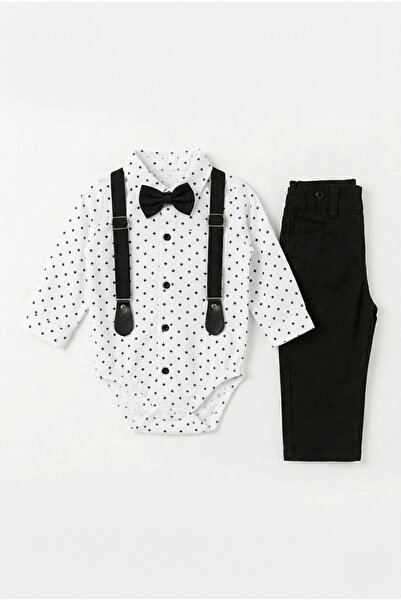 Yumak Bebek Ürünleri Yenidoğan Papyonlu Bebek Takımı – Organik Pamuk Çıtçıtlı...