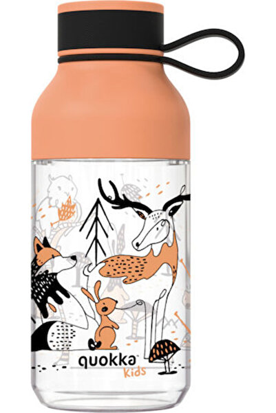 Quokka Πλαστικό Παγούρι Ice Kids In the Woods σε Πορτοκαλί χρώμα 430m