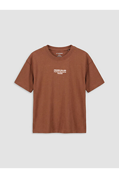 LC Waikiki Peak New Season Crew Neck Printed Boys' T-Shirt
