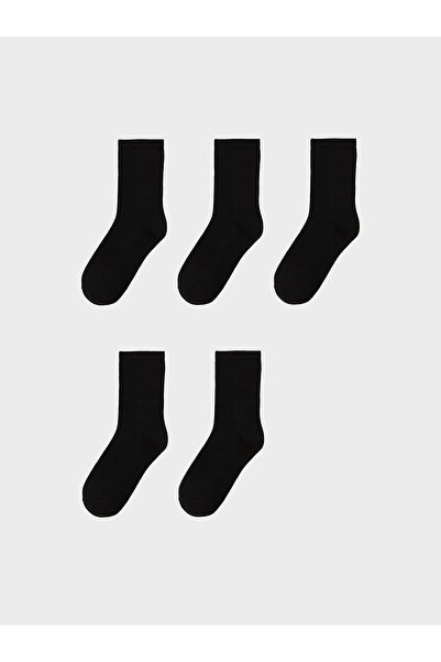 LC Waikiki Nevavm Farkıyla Lcw Dream Black Plain 5-Piece Pack Women's Socks