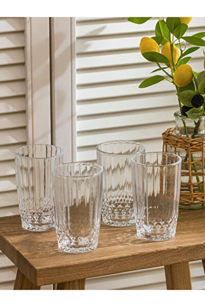 LC Waikiki Glass Water Cup Set of 4 - 370 ml