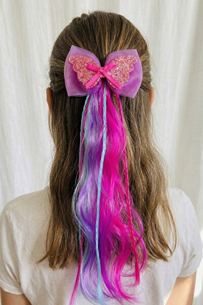 PETEK AKSESUAR ΦΙΟΝΑΚΙ ΜΑΚΡΥ ΠΟΛΥΧΡΩΜΟ ΠΑΙΔΙΚΟ ΚΛΙΠ ΜΑΛΛΙΩΝ