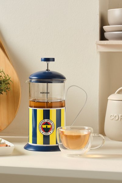 Karaca X Fenerbahçe Licensed Herbal Tea and Filter Coffee Pot French Press 600 ml