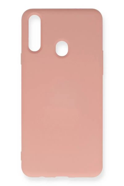 Generic Brand Samsung Galaxy A20S Case Nano Inside Velvet Silicone - Powder