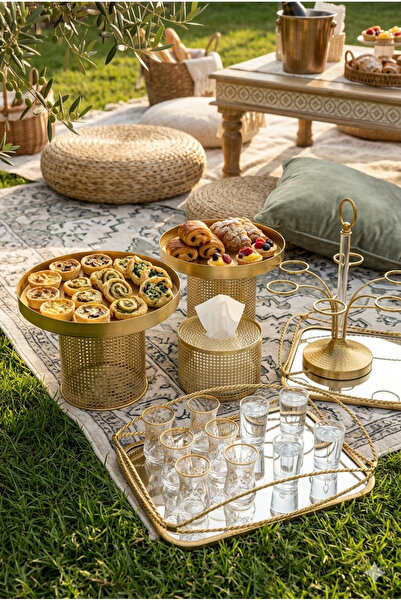 Generic Cake Dessert Fruit Stand Set + Serving Tray Set + Cup Holder + Napkin...