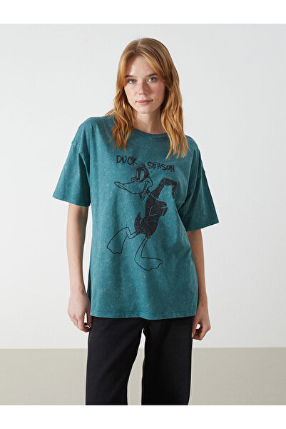 LC Waikiki New Season Crew Neck Daffy Duck Printed Women's T-Shirt - S56538Z8