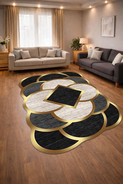 Home Lazer Kesim Sünger Destekli Kaymaz Dot Taban Dijital Baskı Yıkanabilir L...