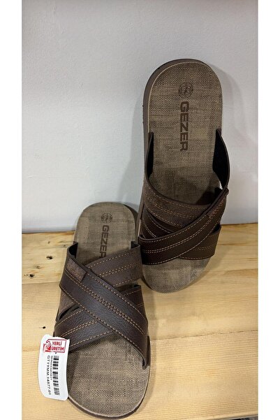 GEZER New Season Comfortable Sole Cross-Band Men's Summer Daily Slippers