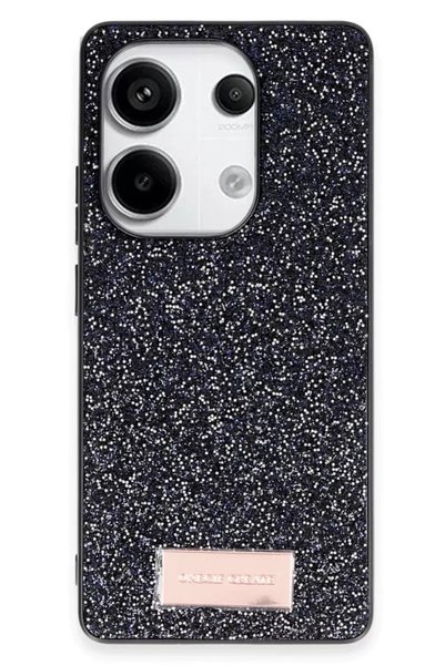 Generic Brand غطاء لامع لونج من Onegif لهاتف Xiaomi Redmi Note 13 Pro 4G - أسود