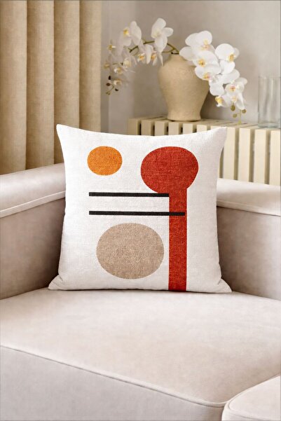 Realhomes Landscape Patterned Throw Pillow Cover 43X43 Modern Decorative Pill...