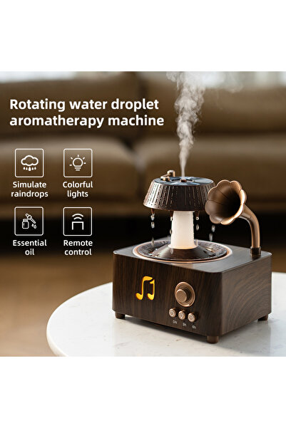 OEM Περιστρεφόμενος Υγραντήρας Αέρα Σταγόνας Βροχής, Μουσικό Κουτί, Γραμμόφων...