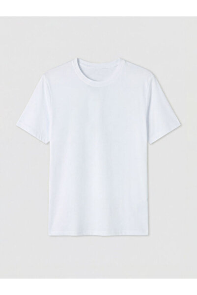 LC Waikiki RMZ GİYİM FARKİLYA Zero Roba Collar Tricou bărbătesc din bumbac pi...