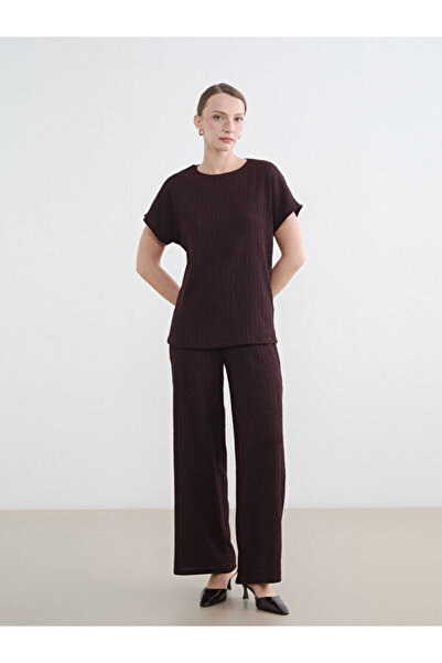 LC Waikiki Rmz Gi̇yi̇m Farkiyla Women's Striped Pants with Waist Cord