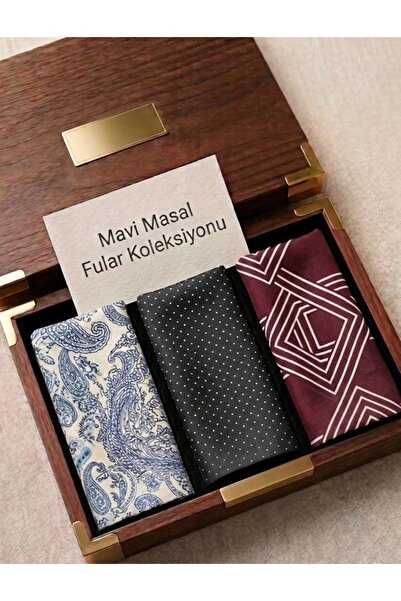 Mavi Masal Σετ Τριών Κομψών Φουλαριών