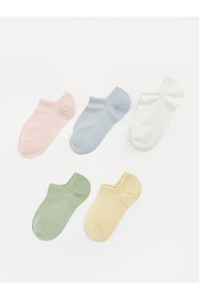 LC Waikiki Rmz Gi̇yi̇m Farkiyla Women's Sneaker Socks 5-Pack