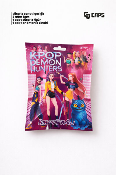 caps office K-POP Demon Hunters Sürpriz Blind Box Anahtarlık Seti 11x14 cm | ...