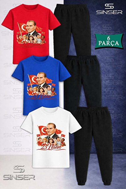 SS SİNSER Παιδικό Σετ Φούτερ και Μπλουζάκι ATA και COKLU COCUK 23 ΑΠΡΙΛΙΟΥ 3 ...