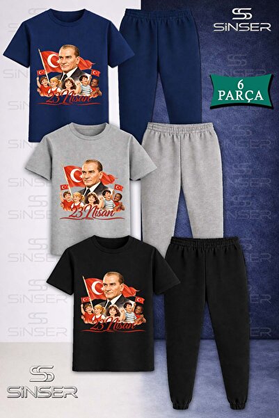 SS SİNSER Παιδικό Σετ Φούτερ και Μπλουζάκι ATA και COKLU COCUK 23 ΑΠΡΙΛΙΟΥ 3 ...