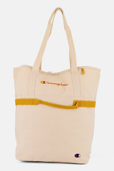 Champion Women Brand Logo Tote Bag 38 x H 41 x L 12 x w cm, Beige