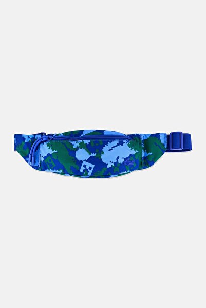 Lacoste Minecraft Men Brand Logo Adjustable Waist Bag, Blue