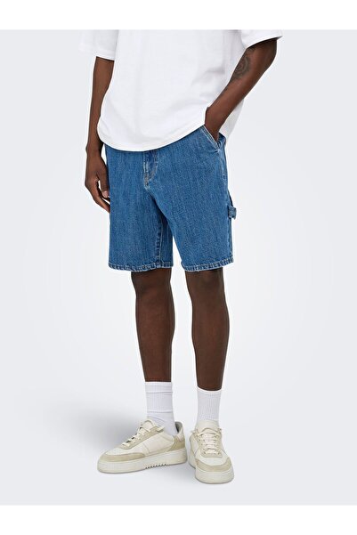 Only & Sons Jeans-Shorts ONSFADE Mid Rise Locker geschnitten Shorts