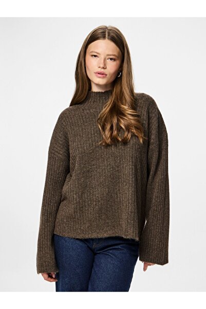 PIECES Pullover mit hohem Kragen PCTULLE