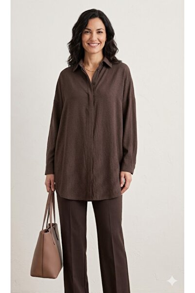 Puane Γυναικείο πουκάμισο με κρυφά κουμπιά, κανονικό μέγεθος, άνετη εφαρμογή,...