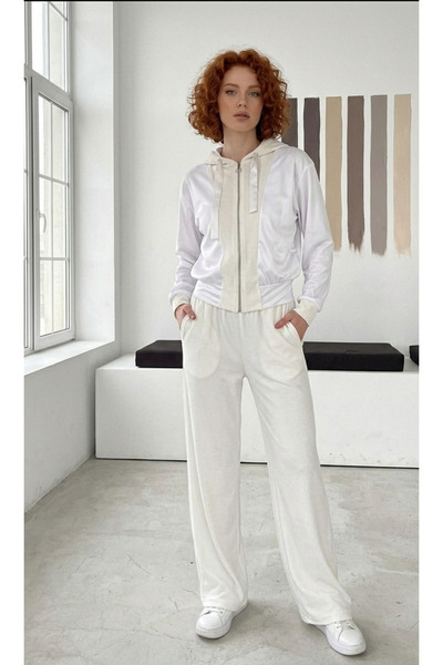 MAİMODA Women’S Satin Detail Modal Baggy Set