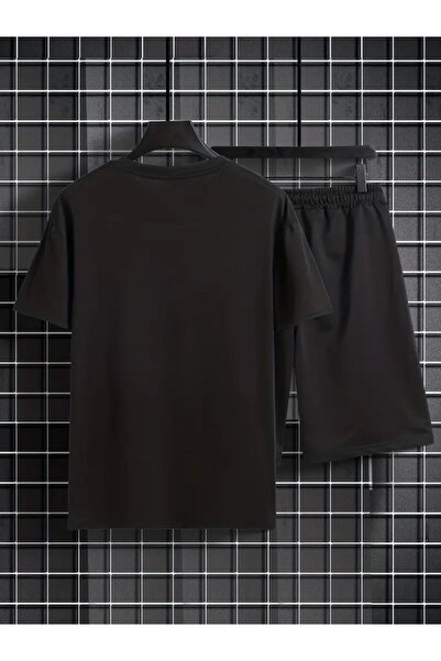 orwen life est. 2022 Unisex Oversize Şort Tişört Takım – Minimal Çizgi Desenli Yazlık Rahat Kombin