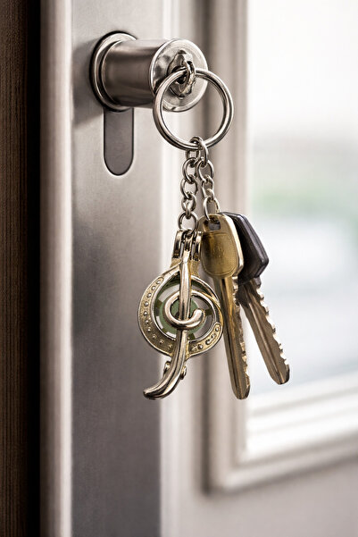 HER ŞEY NOTA www.herseynota.com Μεταλλικό μπρελόκ που λάμπει στο σκοτάδι με φ...