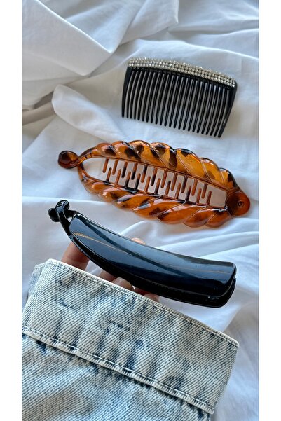 YOYYO Γυναικείο Σετ 3 τεμαχίων με κούμπωμα μπανάνας - Γυναικείο αξεσουάρ μαλλιών