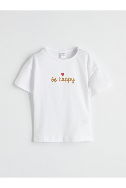 LC Waikiki Lc Waikikiekru Crew Neck Printed Girls' T-Shirt