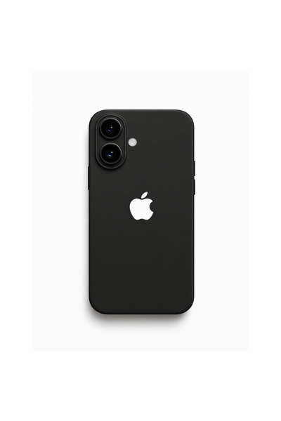 DEMİNA iPhone 16 Plus Uyumlu Logolu İçi Kadife Lansman Kılıf