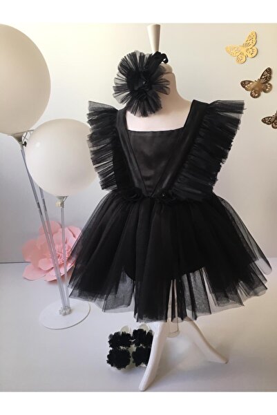 HAYY BABY KIDS WEAR Black Tutu Dress