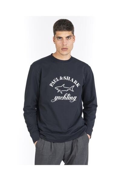 PAUL&SHARK سويت شيرت رجالي محبوك C.wقطن