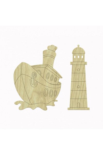 Tasula Hobi Διακοσμητικά προϊόντα κοπής με λέιζερ 5x6,5 cm - Kd 167
