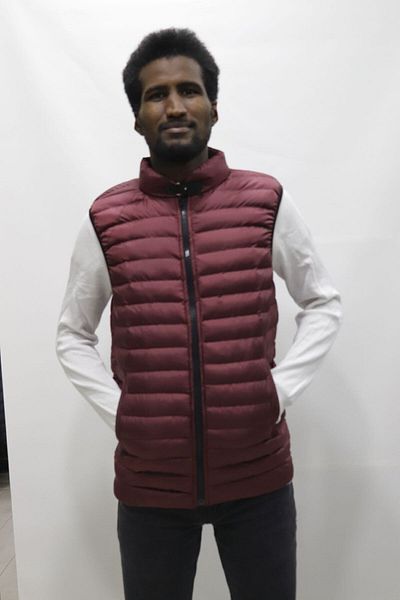 Factor Men's Puffer Vest 91015 Claret Red