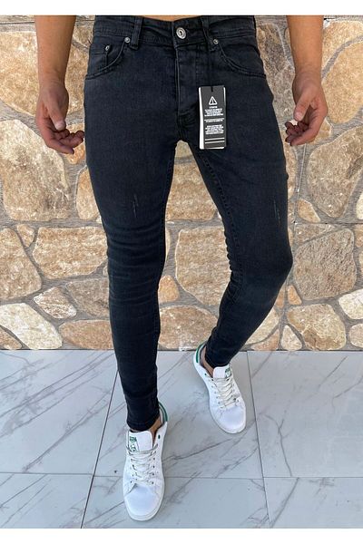 çerme Ανδρικά τζιν Skinny Fit Lycra Anthracite Nails