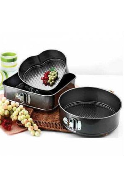 Bifirsat Clamped Openable Cake Mold Set Heart Round Square Shaped