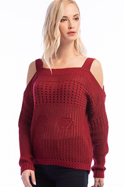 Dewberry Kadın Bordo Kazak - 1160001Z6396