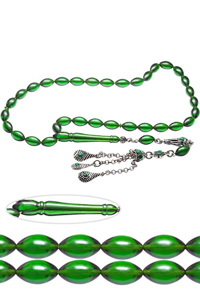 Tesbih Atölyesi Сертифікований зелений колір Алеппський бахромчастий вогняний...