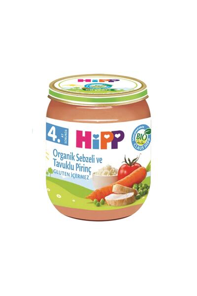Hipp Organik Pirinçli Ve Tavuklu Sebze Püresi 125 gr