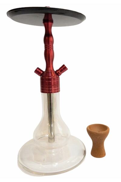 NARGİLEM Konya Nargile Takımı-orta Boy-60 Cm-kırmızı