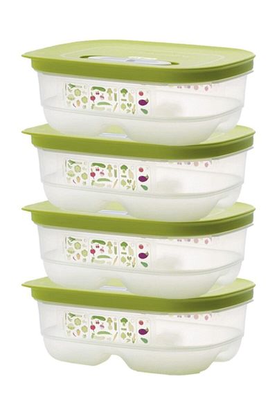 Tupperware Tupperaware Greenhouse Refrigerator Storage Container (4 X 800 ml)