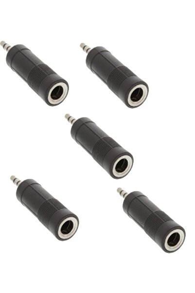ATAELEKTRONİK 5 Adet Aux Siteryo Stereo Setereo Jack 6.3mm Aux Ses Streo Stre...