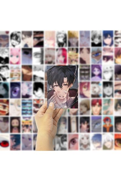 Postifull Σετ αφίσας Anime 84 τμχ - Manga Collage, 10cm*15cm με αυτοκόλλητη πλάτη, σετ σε κουτί