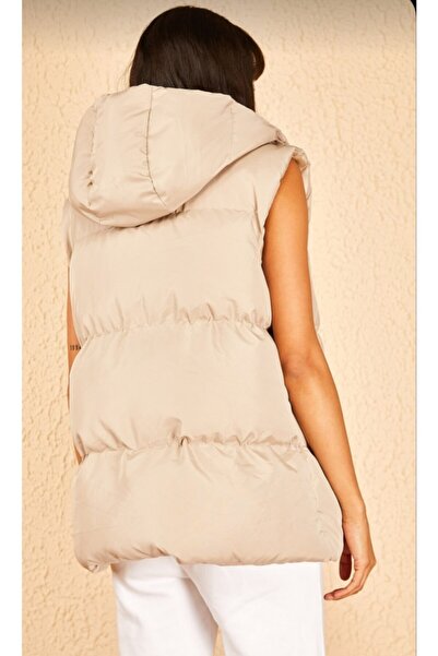 GALAVİP Women's Hooded Sleeveless Puffer Vest with Pockets