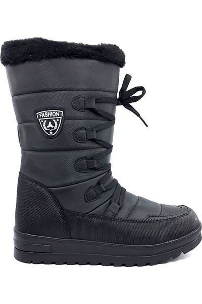 Twingo Γυναικείες μπότες χιονιού 995 Winter Thermal Black με γούνα στο εσωτερικό